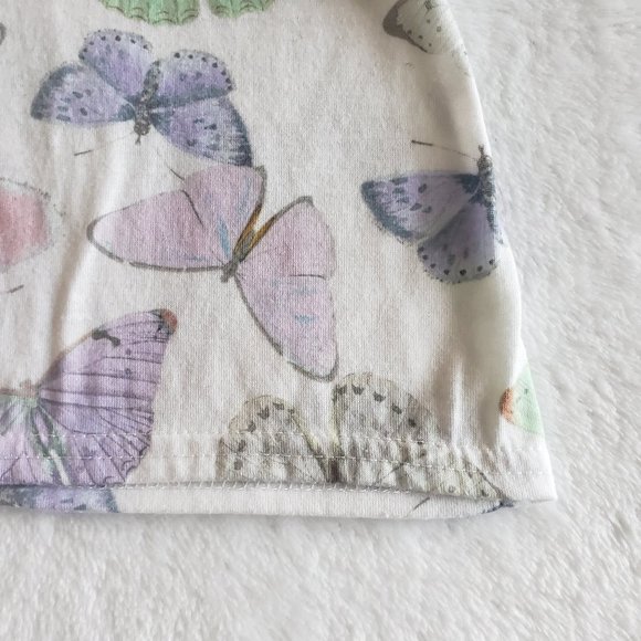 PRETTYLITTLETHING Bodycon Butterfly Print Spaghetti Strap Mini Dress Sz 4 - Picture 8 of 12